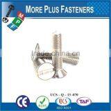 Made in Taiwan Metric Machine Screw DIN 963 ISO 2009 Slotted Flat Head Countersunk Steel Zinc Plated thumbnail-5