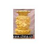 Hand Made Caima Wood Flower Pot thumbnail-1