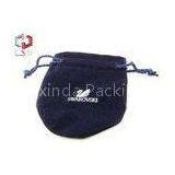 Silk Screen Printed Jewelry Velvet Drawstring Bag 120 * 80mm thumbnail-1