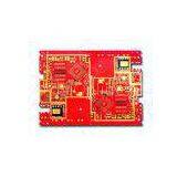 Red 12 Layer Multilayer PCB Board Prototype With ENIG , TG 180 Surface