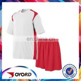 Wholesale adults fashional red white soccer jersey
