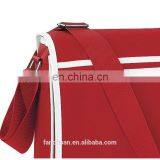 Classic Red Polyester Adjustable Outdoor Messenger Bag thumbnail-3