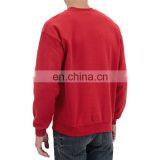 Red Ribbed Cuffs Cotton Blend Unisex Quilted Sweatshirts thumbnail-2