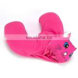 Pretty Rose Pink Kitty Cat Plush Toy 2 in 1 Reversible Soft Memory Foam Travel Support U Shape Neck Pillow thumbnail-5