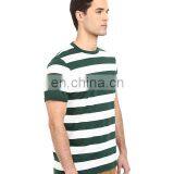 180 Grams 100% Cotton Men Custom Logo Tshirts Stripe Design thumbnail-2