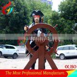 classical standing fiberglass Iron man statute for Sale