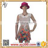 High Quality Floral Printed Sleeveless Cocktail Dress Wholesale Dresses thumbnail-2