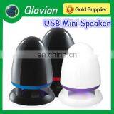 Led shining portable speaker oem micro USB speaker