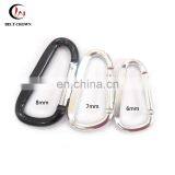 6cm Aluminum Locking Mini Carabiner Clip for Key Ring thumbnail-2