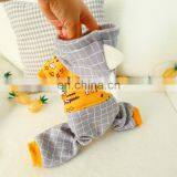 Dog Clothes Dinosaur Plaid Grid Pet Apparel Pet Four Feet Autumn and Winter Clothes thumbnail-4