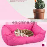 Manufacturer Wholesale Plain Cotton Stuffed Pink Blue Dog Warm Soft Bed thumbnail-6
