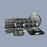 Non-stick bakeware set with Silicone Handle