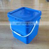 Manufacture High Quality 15L Plastic Square Bucket/pail With Lid and Handle thumbnail-2