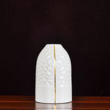 European Simple Light Luxury Large White Ceramic Plant Vase For Home TV Bench Decor thumbnail-2