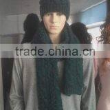 Knitted Hat Girls Lovely Cute Chafta Mohair Knitted Hat thumbnail-1