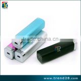 Aluminum alloy shell 2200mAh external battery pack high capacity power bank charger 5V 1A output and 3.7-4.2V 0.5A input