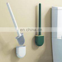 Customized Environmentally Eco New Plastic Inside Cleaner Wall Mounted Silicone Toilet Brush Holder thumbnail-2