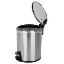 New Designed Round Metal 5L 12L Foot Pedal Bin thumbnail-4