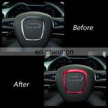 Factory Car Steering Wheel Center Logo Covers Stickers Trim for Audi A4 B6 B7 B8 A6 C6 A5 Q7 Q5 A3 8P S3 8v Car Interior thumbnail-2