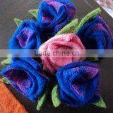 Felt Blue Rose Flowers thumbnail-1