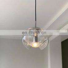 Hot Sale Single Ball Glass Chandelier Decor Design LED Pendant Light For Dining Room Living Room Bedroom Led Hanging Lamp thumbnail-5