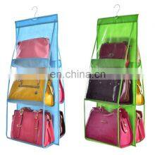 Wholesale Hanging Three-Dimensional Double-Sided Six Layer Perspective Finishing Bag Handbag Organizer Dust-Proof Storage thumbnail-5