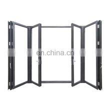 Australia Standard Bulletproof Powder Coated Aluminum Folding Glass Soundproof Veranda Bifold Door