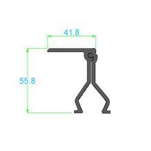 MK Aluminum Solar Clamp Roof Fixture Clamp Solar Trapezoidal Roof Mounting Solar Panel Clamp Factory Sale thumbnail-2