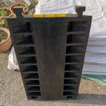 3 Channels Rubber Electric Cable Bridge Yellow Jacket Cable Cover Ramp Protector 910x550x80mm 3ch Hose 65x60mm thumbnail-5