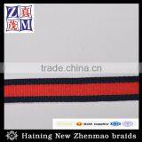 20mm Red and Black Color Wholesale Ribbon Flat Striped Belt