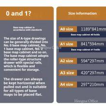 Blueprint Plan Cabinet | A0-A4 Size Compatible | Bottom Roller Design | Government Building Department thumbnail-5