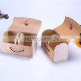 customized logo wooden box With partition soft birch box