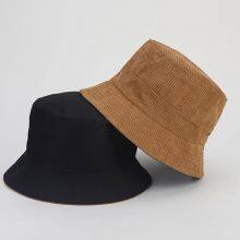 Wholesale Summer 100% Cotton Corduroy Customized Embroidered Red Bucket Hat Custom Bucket Hat With Custom Logo thumbnail-1