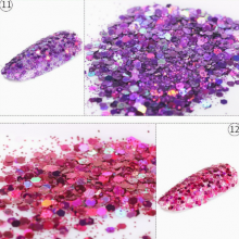 Scallion Jelly Powder, Nail Glitter, Fashionable Nail Iridescent Glitter, Nail Accessories, Body Makeup Glitter thumbnail-2