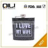 7oz Stainless Steel Whisky Bottle Hip Flask Water Transfer thumbnail-1