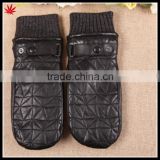 new style leather glove importer warm mitten gloves with embroidery