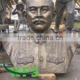 Bronze Sun Yat-sen bust sculpture