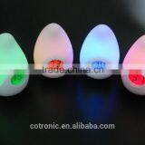 EN71 approval water drop shape Room Thermometer LED Color Changing Night Light