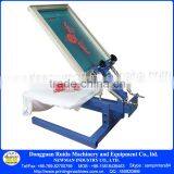 1 Color 1 Station Manual DIY T Shirt Printing Screen Printers Price With Some Material