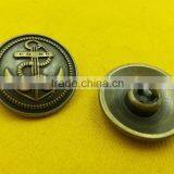 25mm Anchor Logo Metal Shank Button For Coats Wears --- M5854 thumbnail-2