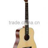 China supplier UKU brand 34" Chinese wholesale nature color spruce body mahogany neck global acoustic guitar