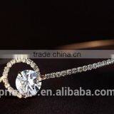 White Gold Plated AAA+ Cubic Zircon CZ Diamond Bangles Bracelets For Women Jewelry thumbnail-4