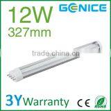 PL 2g11 Fluorescent Tube 327mm 12W Clear Frosted thumbnail-1