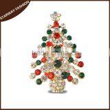 SW17076 fashion bling handmade christmas brooches/