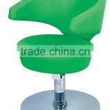 professional salon green styling chair for salon or office; green barber chair
