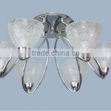 1/3/5/6 Heads Printing Glass Ceiling Lamp for Hall With CE Energy Saving Light Source thumbnail-1