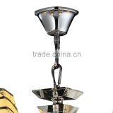 Hand Blown Art Glass Iron Pendant Light thumbnail-6