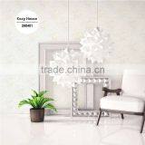 Sale Embossed Plastic Wallpaper, Turquoise European Damask Wall Paper for Restroom , Healthy Wallcovering Designs