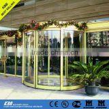 curved tempered glass stainless steel door design