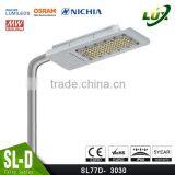 Super Slim Design, Nichia LED, 100-140lm/W, Promotional Price, 2016 CE Rohs Approved, Meanwell Driver 90W LED Street Lighting thumbnail-1